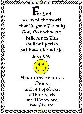 Micah loves Jesus